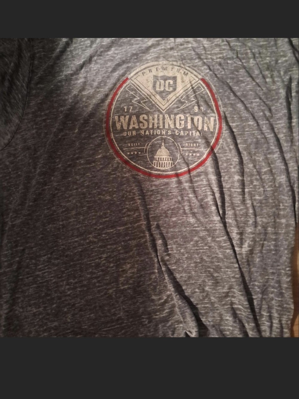 Washington Logo Crew Neck Tee - Blue